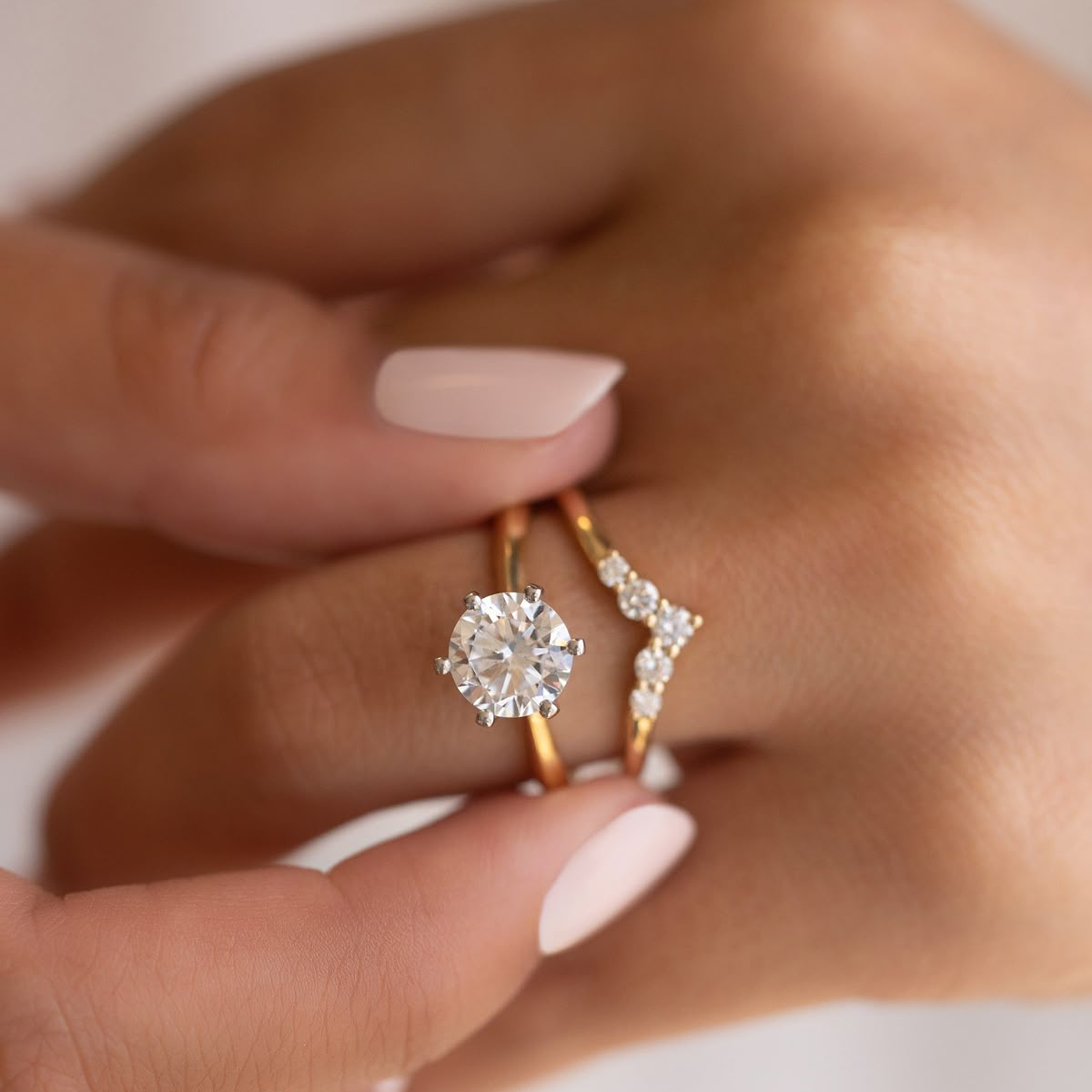 Chevron Wedding Band